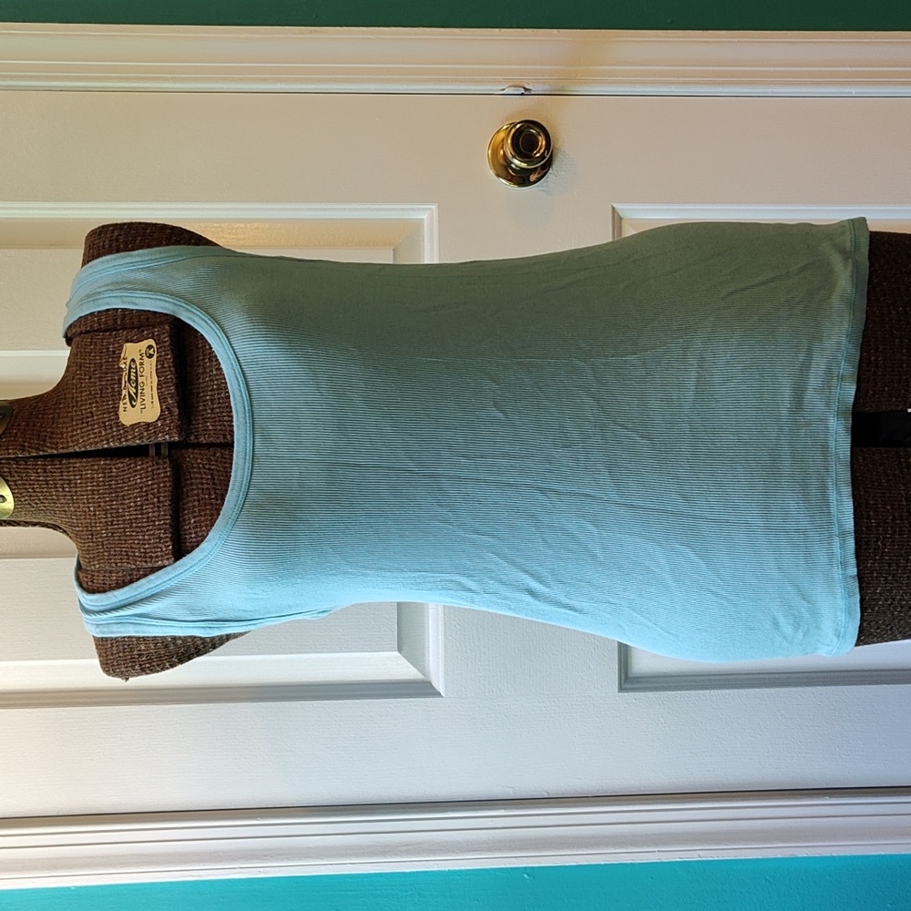 Light Blue Ribbed Tank